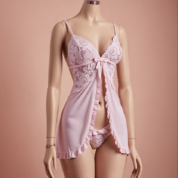 2pcs Lace Nighties Lingerie Set – Elegant & Modest Sleepwear by Lavie