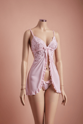 2pcs Lace Nighties Lingerie Set – Elegant & Modest Sleepwear by Lavie