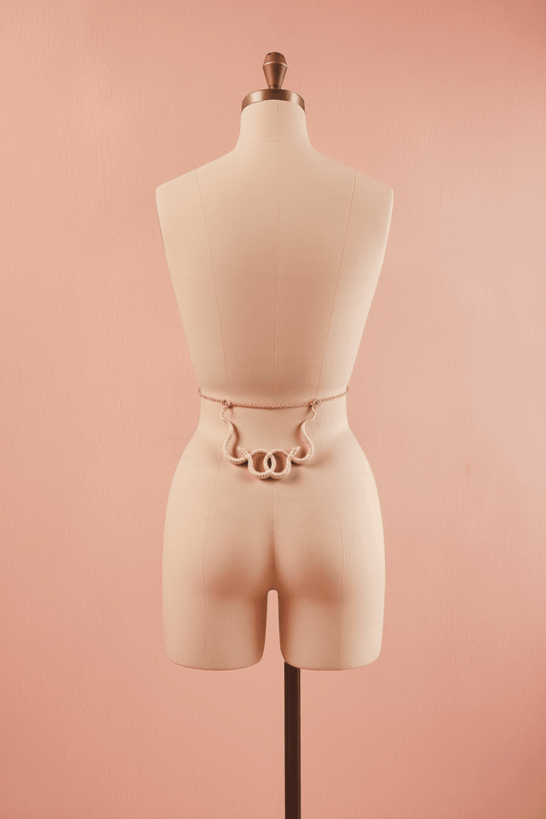 2-Piece Snake Waist Chain – Sexy Gold Body Jewelry for Women, Party & Beach